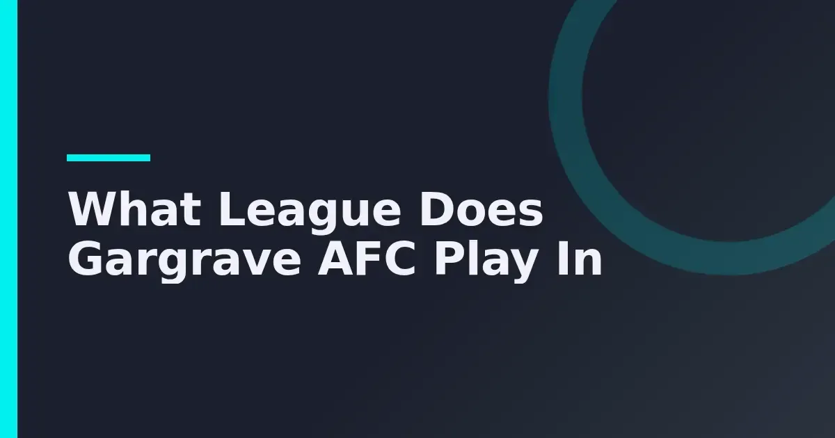 Discover what league Gargrave AFC plays in – your guide to our competition